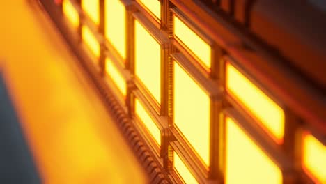 Luces-Amarillas-Y-Paneles-De-Metal-En-Interiores-Futuristas